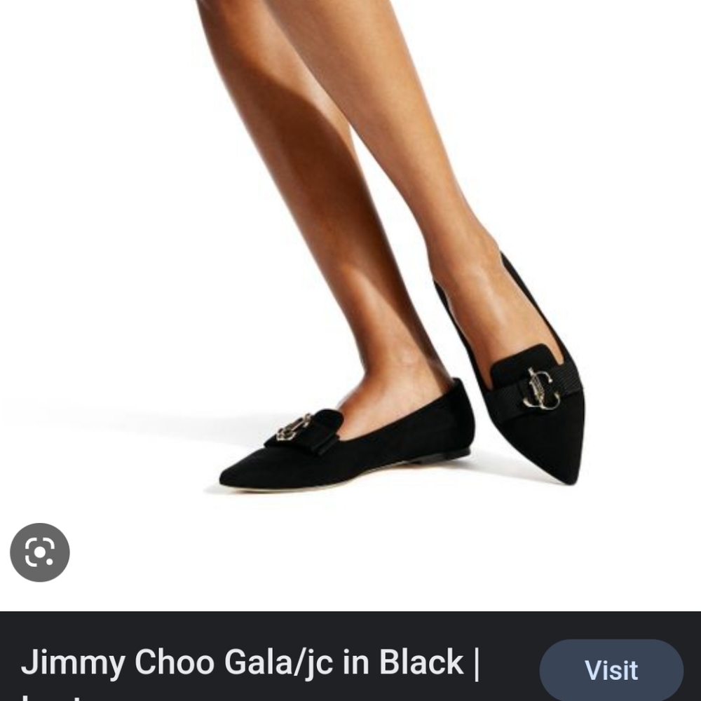 Jimmy Choo Gala JC Suede Flats
